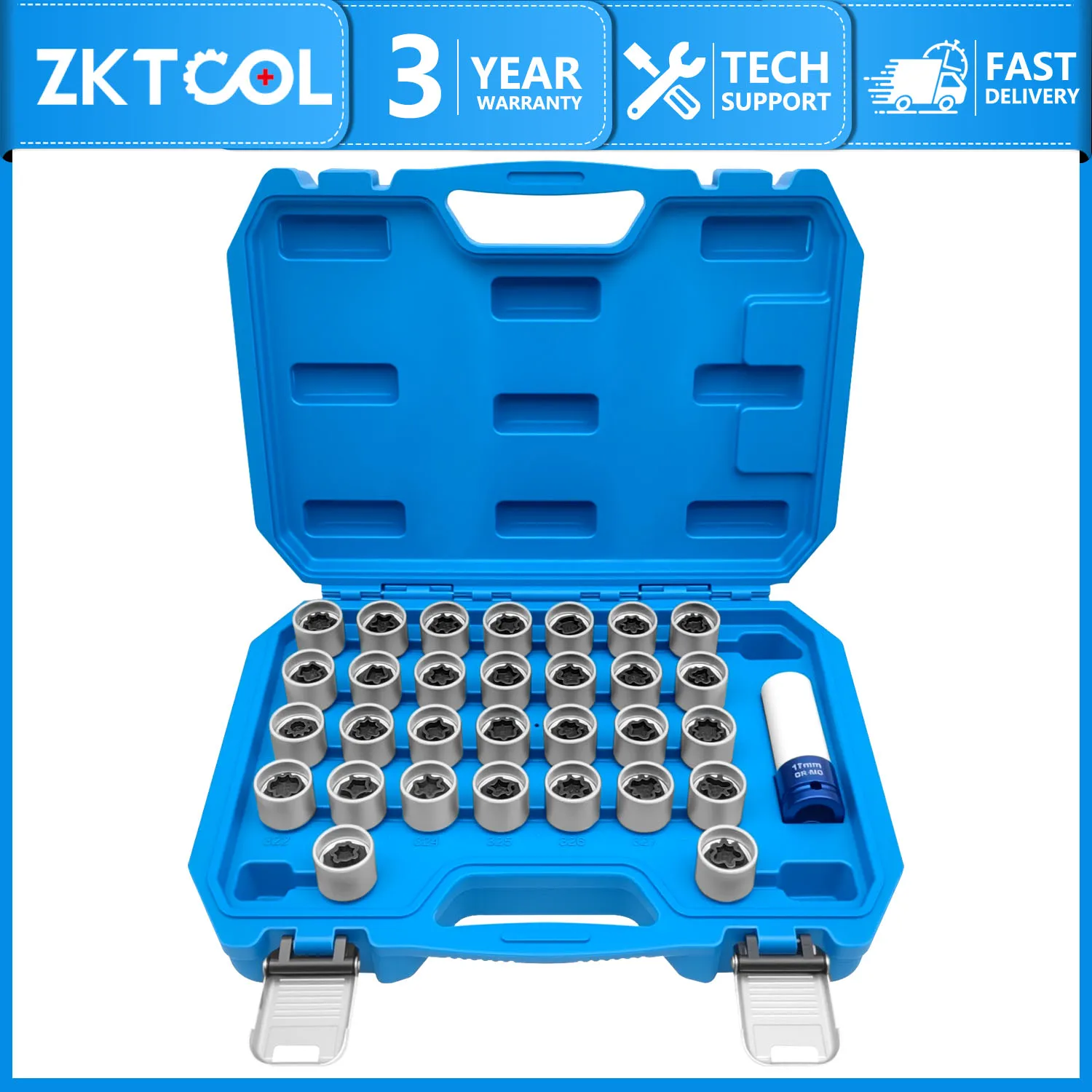 

31 шт., инструмент для снятия противоугонных винтов для автомобильных шин, ключ для снятия розетки для Mercedes-Benz A/B/C/E/S серии GLC/CLA