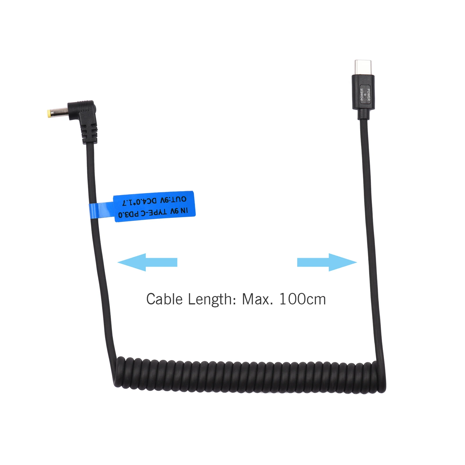 9 в PD3.0 USB Type-C папа к В постоянного тока 4 0*1 7 мм кабель питания зарядный Шнур