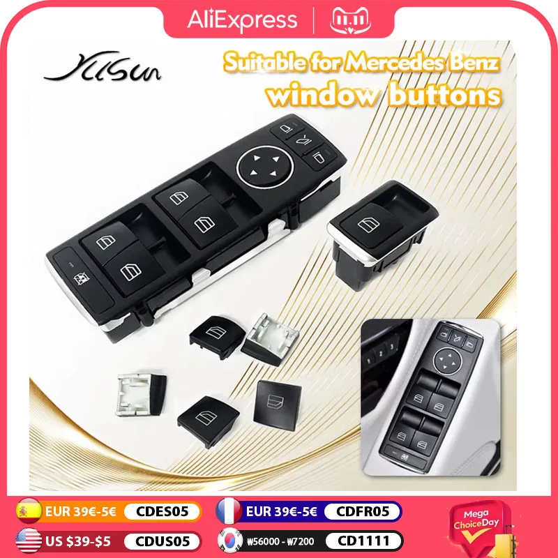 Аксессуары для кнопок подъема окна автомобиля инструмент Mercedes Benz W204 W212 W463 W166 X166