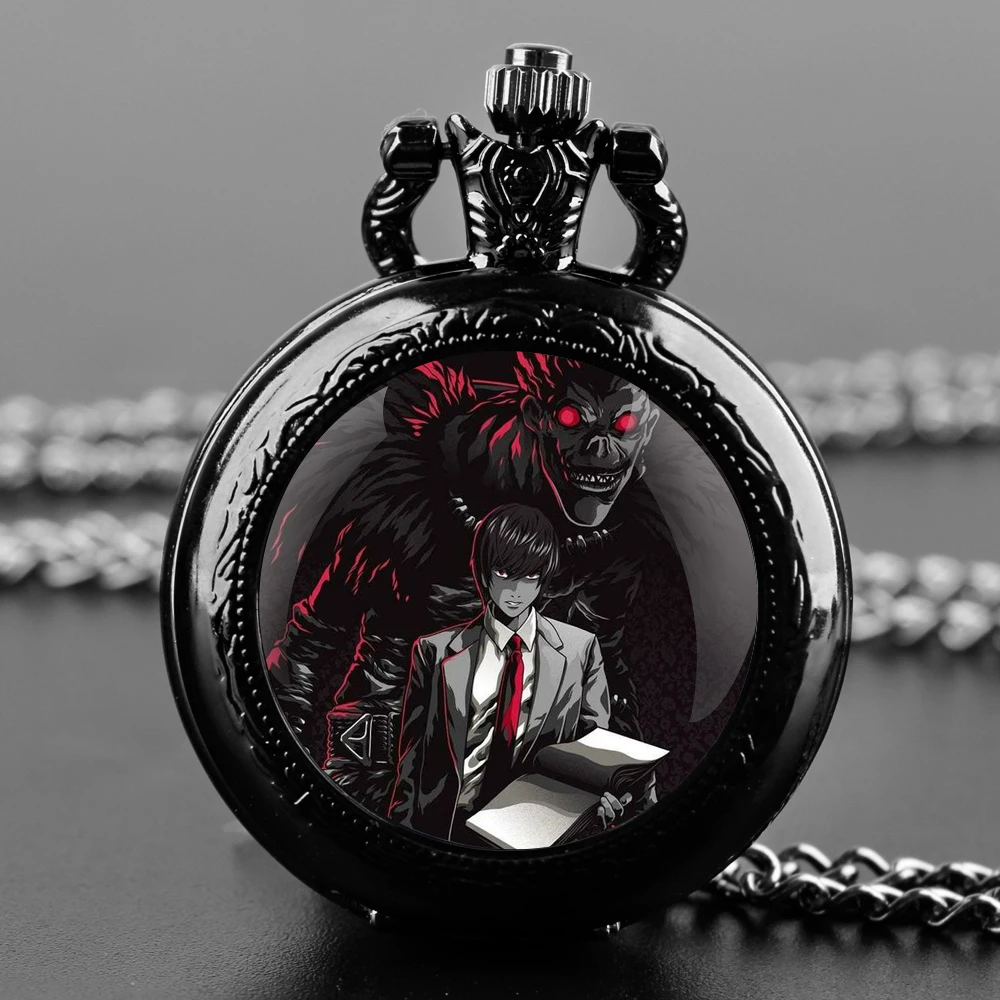Дизайнерский стеклянный купол из аниме Death Note модные кварцевые карманные часы с