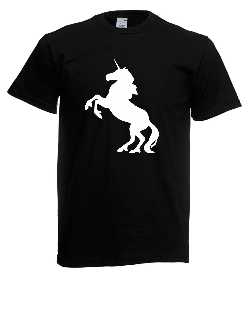 Мужская футболка с единорогом силуэт комикс I Sayings Fun to 5XL