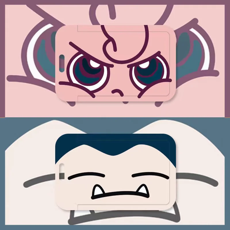 

Pokemon Jigglypuff Snorlax Campus Card Sleeve Kawaii Cute Anime Action Figure Decoration Goods Waterproof Children's Gifts