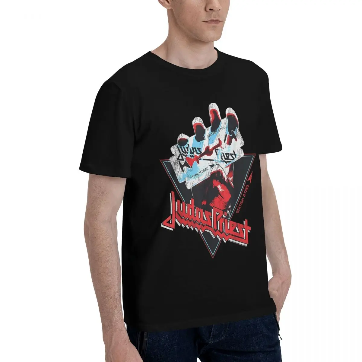 Мужские футболки Judas Priest British Steel 100% хлопок