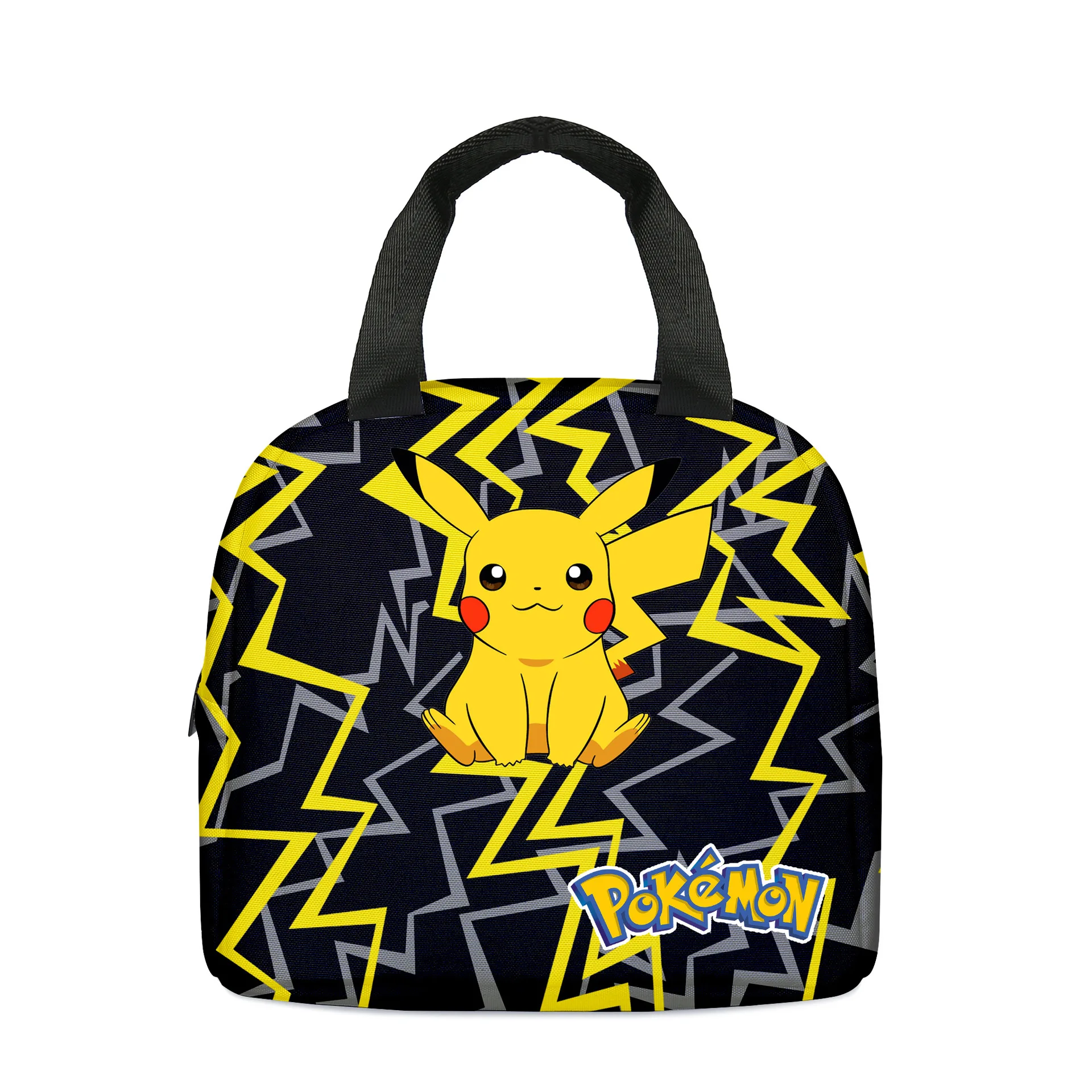 

Pokemon Student Lunch Box Bag Insulation Bag Cooler Bag Cute Pikachu Cartoon Anime Lunch Bag Office Worker Portable Lunch Bag