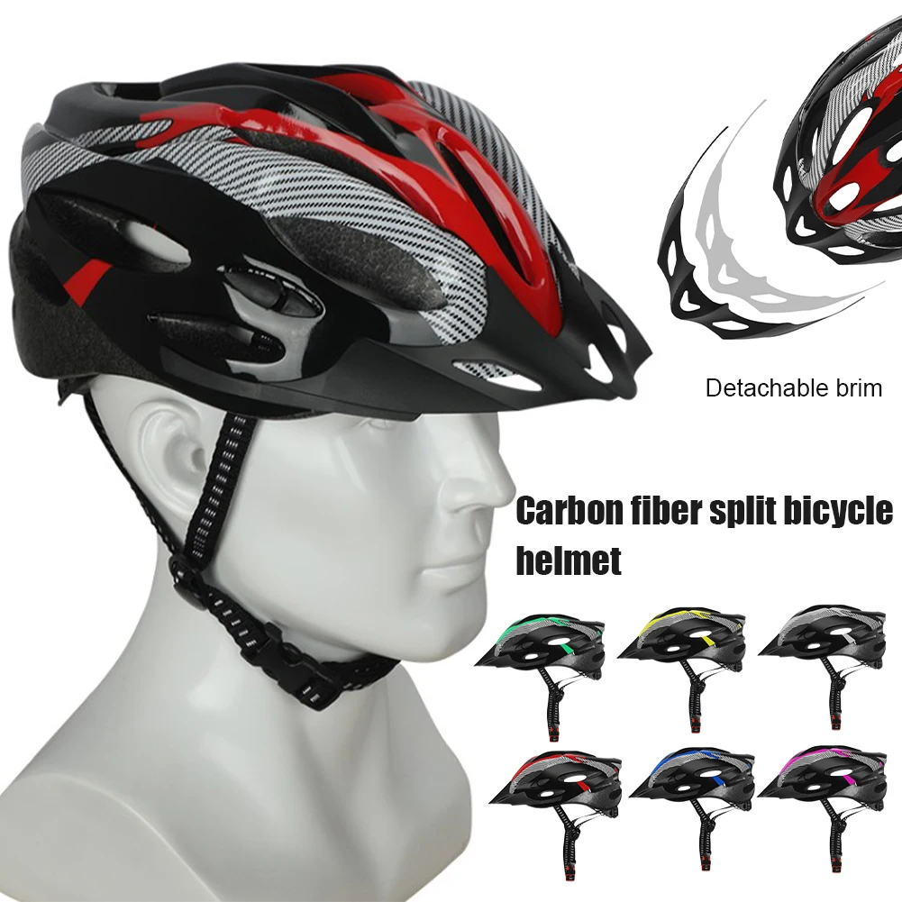 

Lightweight Cycling Helmet Visor EPS+PC Mountain Road Bike Safety Helmet Outdoor Sports Universal Breathable Protection Helmet