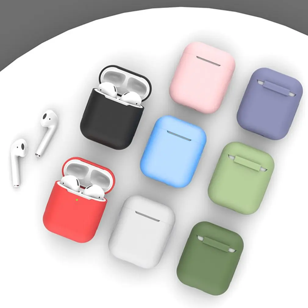 

Чехол для наушников Airpods1/2, мягкий силиконовый чехол для Airpods2, противоударный беспроводной защитный чехол для наушников, аксессуары