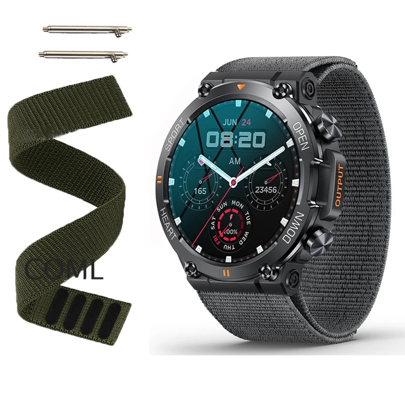 

Новинка, мягкий нейлоновый ремешок для наручных часов MELANDA 1,39 дюйма