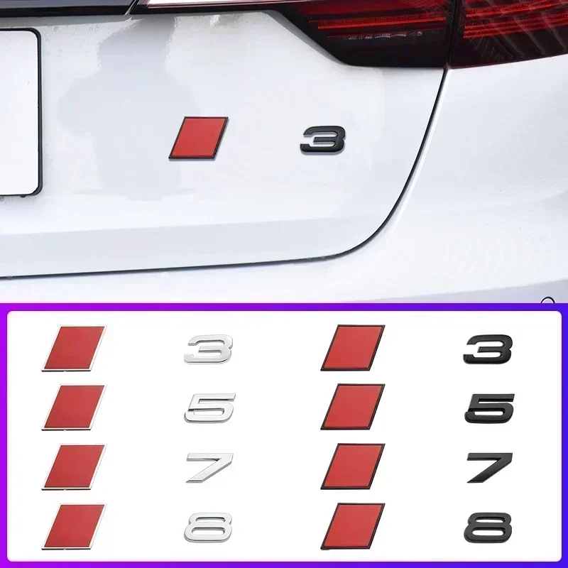 Эмблема Багажника Автомобиля Audi S-Line Пластиковый Логотип Из АБС-пластика Для A3 A4 A5