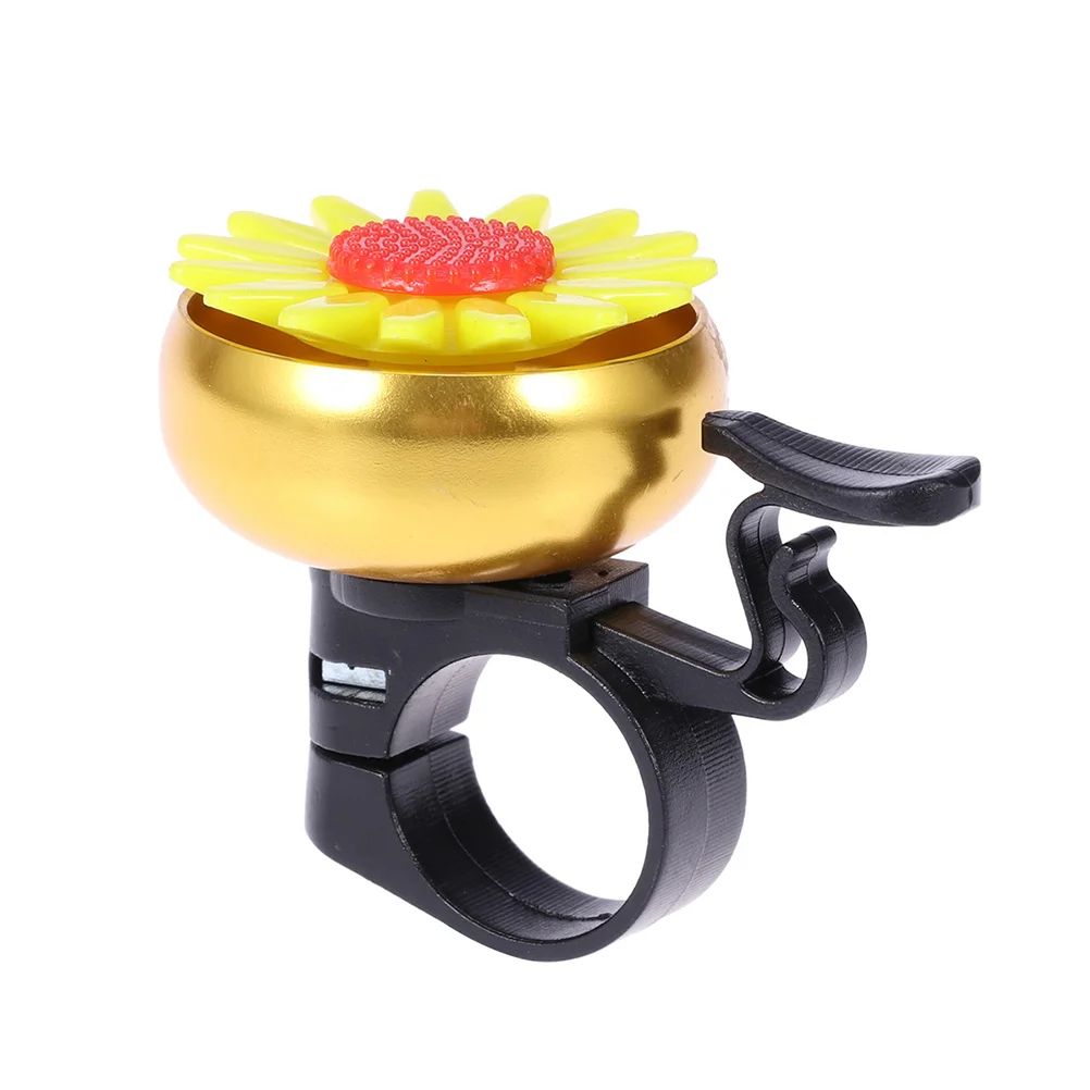 

Bell Bike Ring Kids Children Bells Shaped Sunflower Pattern Flower Cycle Accessories Cycling Ringing Parts Replacement Mountain