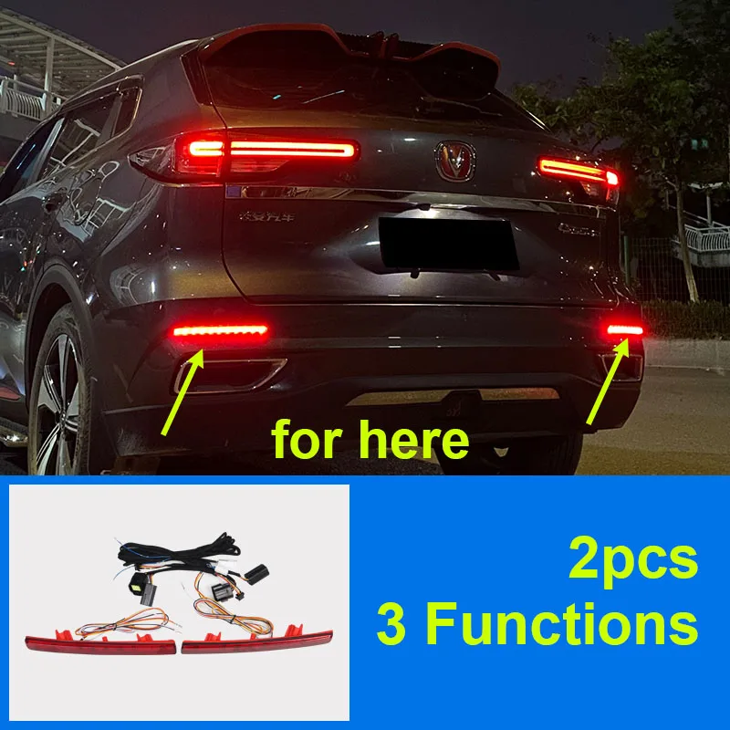 

2pc for Changan CS55 PLUS 2023 Rear Fog Lamp Modification LED Streaming Direction Cs55plus