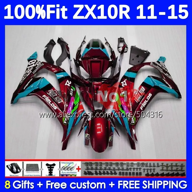 

Injection For KAWASAKI NINJA ZX-10R ZX 10R 10 R 74MC.29 Metal Red ZX10R 11 12 13 14 15 ZX1000 2011 2012 2013 2014 2015 Fairing