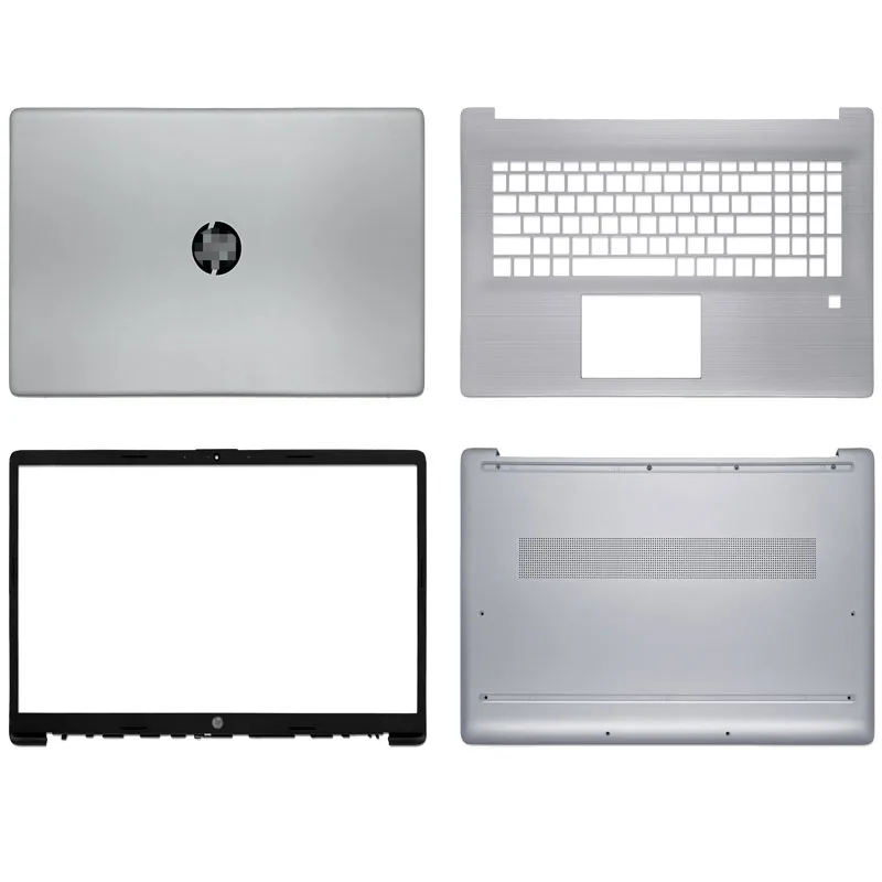 

New Laptop LCD Back Cover/Front Bezel /Palmrest/Bottom Case For HP 17-CN 17-CP Series A B C D Cover M50382-001 Silver