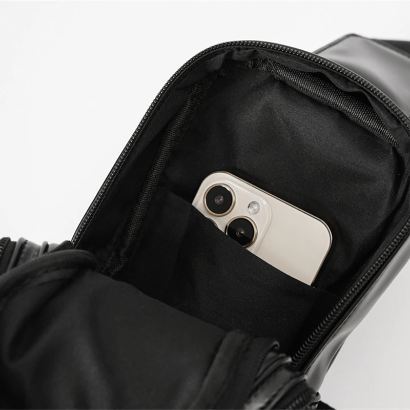 Fashion New Men's Chest Bag Shoulder Messenger Bag Luxury Alligator PU Leather Single Shoulder Bags Men Brand Designer Sling Bag