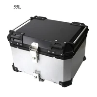 55l universal motorcycle rear luggage case storage tail box waterproof quick release trunk for honda suzuki kawasaki yamaha