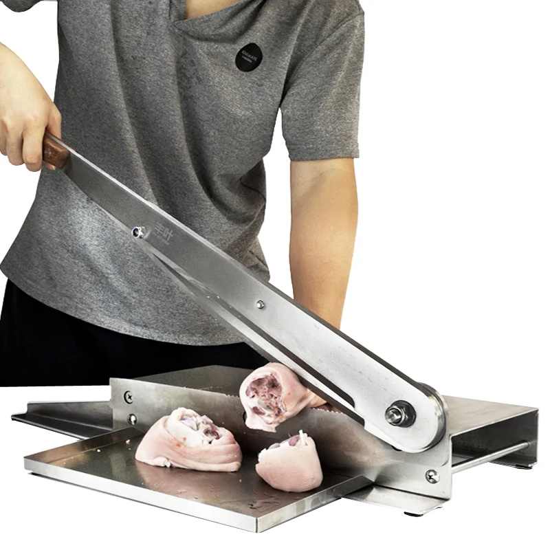 

15 Inch Bone Cutting Machine Pig's Feet Lamb Chops SteakSheep Hoof Big Bone Cutter Commercial Bone Cutter Machine 33cm Blade