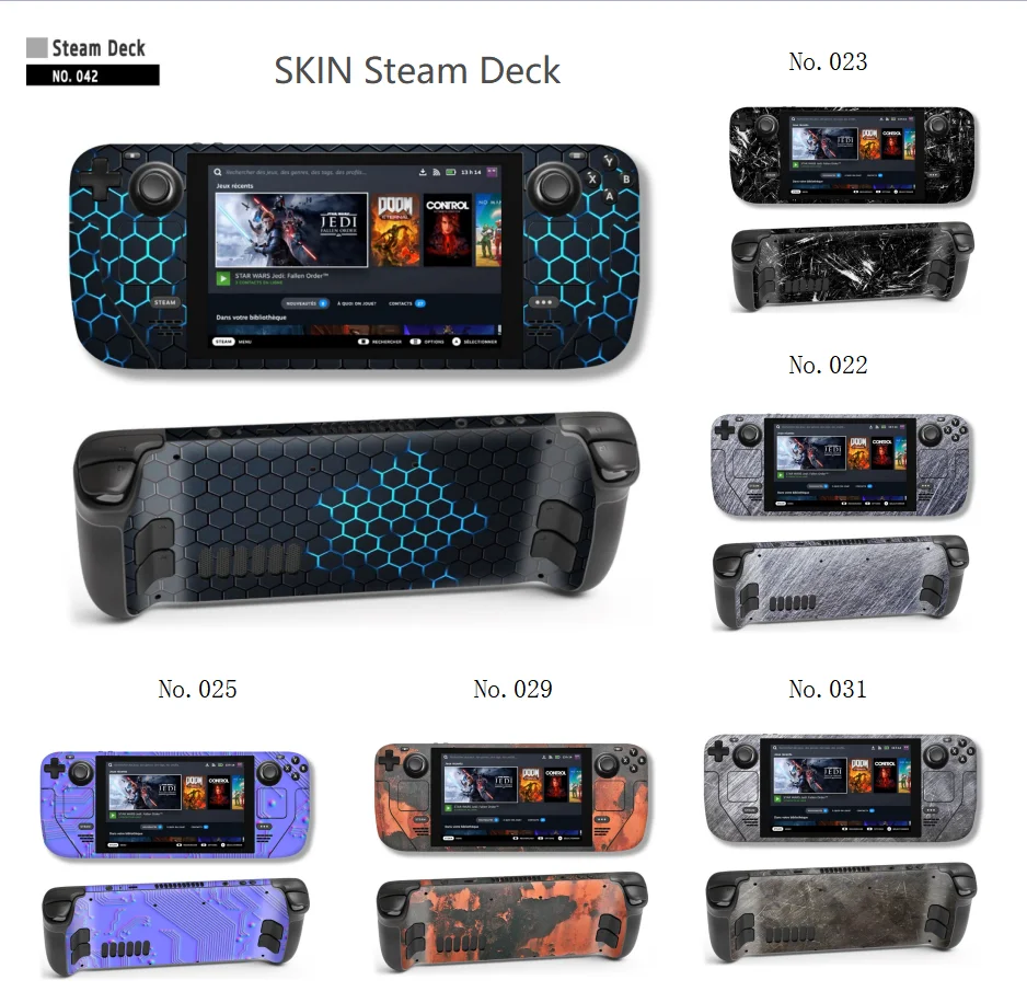 Skin Vinyl for Steam Deck Console,Full Protective Decal Wrapping Cover For Valve Console Premium Stickers,Steam Deck Accessories