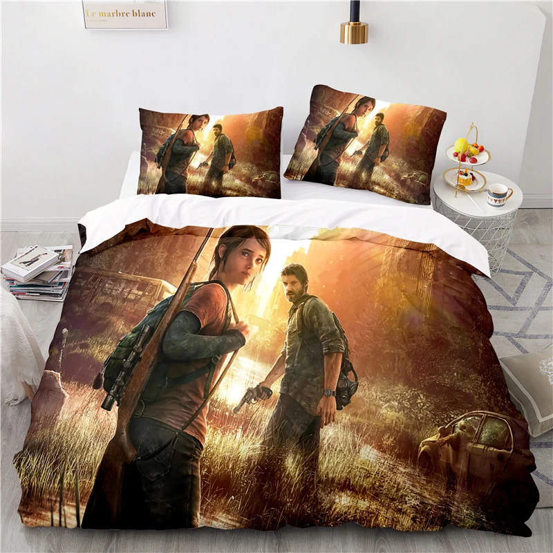 

3D Printed The Last of Us Duvet Cover Game Pillowcase Bedding Set Double Twin Full Queen King Adult Kids Bedclothes Quilt Cover