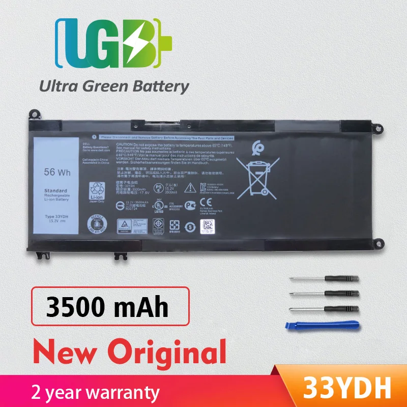 

UGB New Original 33YDH PVHT1 99NF2 Battery For Dell Inspiron 15 7577 17 7773 7778 7779 7786 3579 5587 7588 3590 3779 P71F P30E