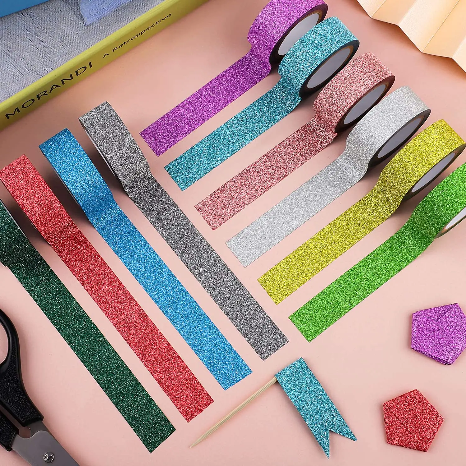 Лента дневного света 10 м декоративные клейкие ленты для скрапбукинга цветная