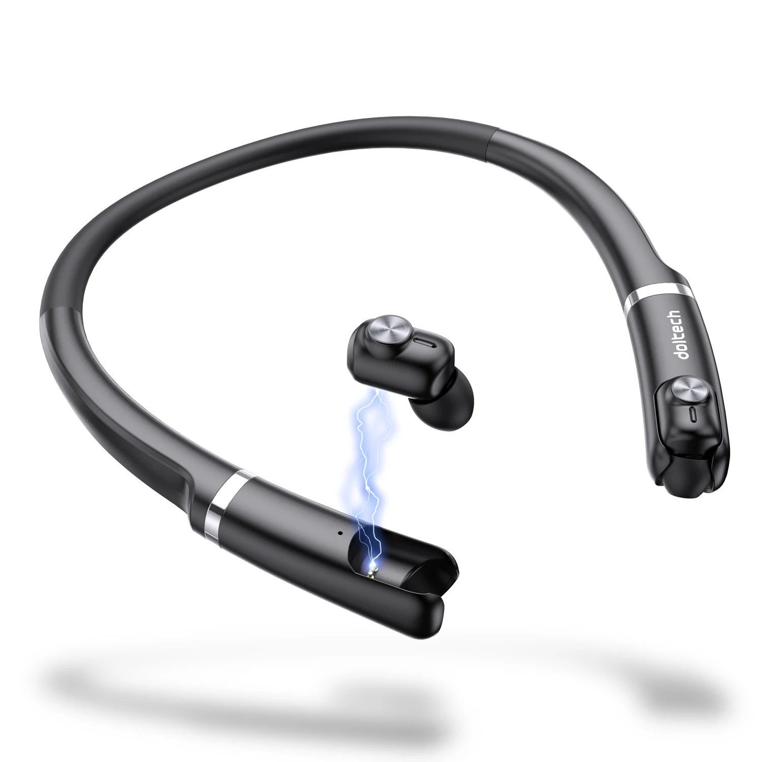 

Беспроводные наушники Doltech T20, Bluetooth 5,0, с зарядным шейным ободом
