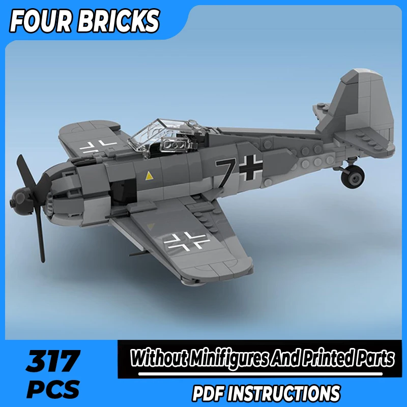 

Конструктор Moc модель Fw 190 A-8 немецкий истребитель бомбардировщик технология модульные блоки подарки игрушки для детей Наборы для творчества сборка