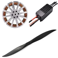 30KW MP23850 brushless motor 24s 300A esc and T6318 inch propeller for airboat kit aircraft airdrives hovercraft