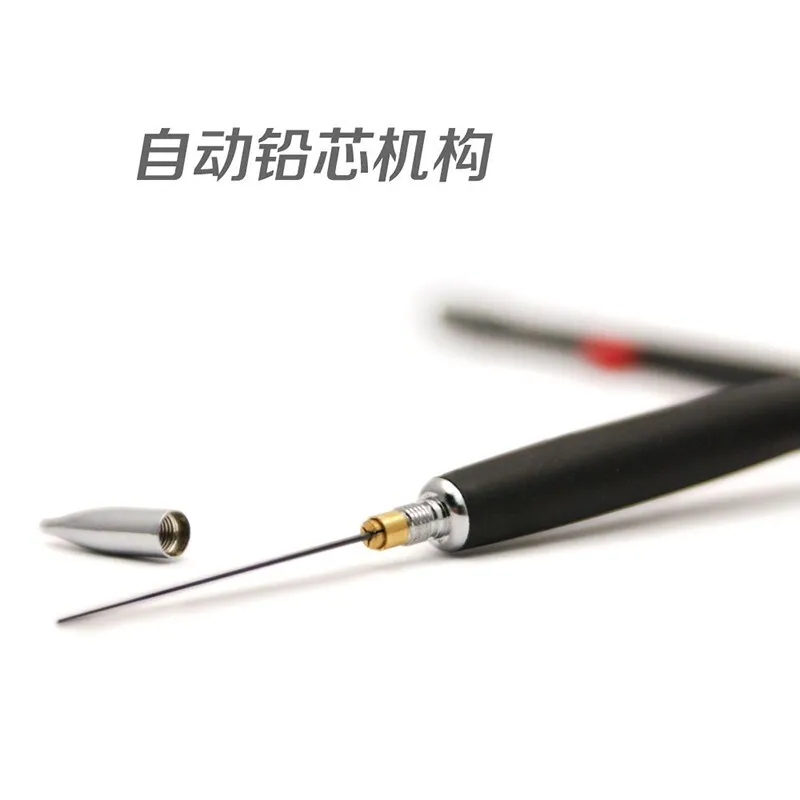 Фото Механический карандаш TOMBOW Mini Slim Design, японские канцелярские принадлежности ZOOM 707, подарочная ручка SH-ZS, металлический наконечник ручки с защитой от поломки, красивые карандаши №2