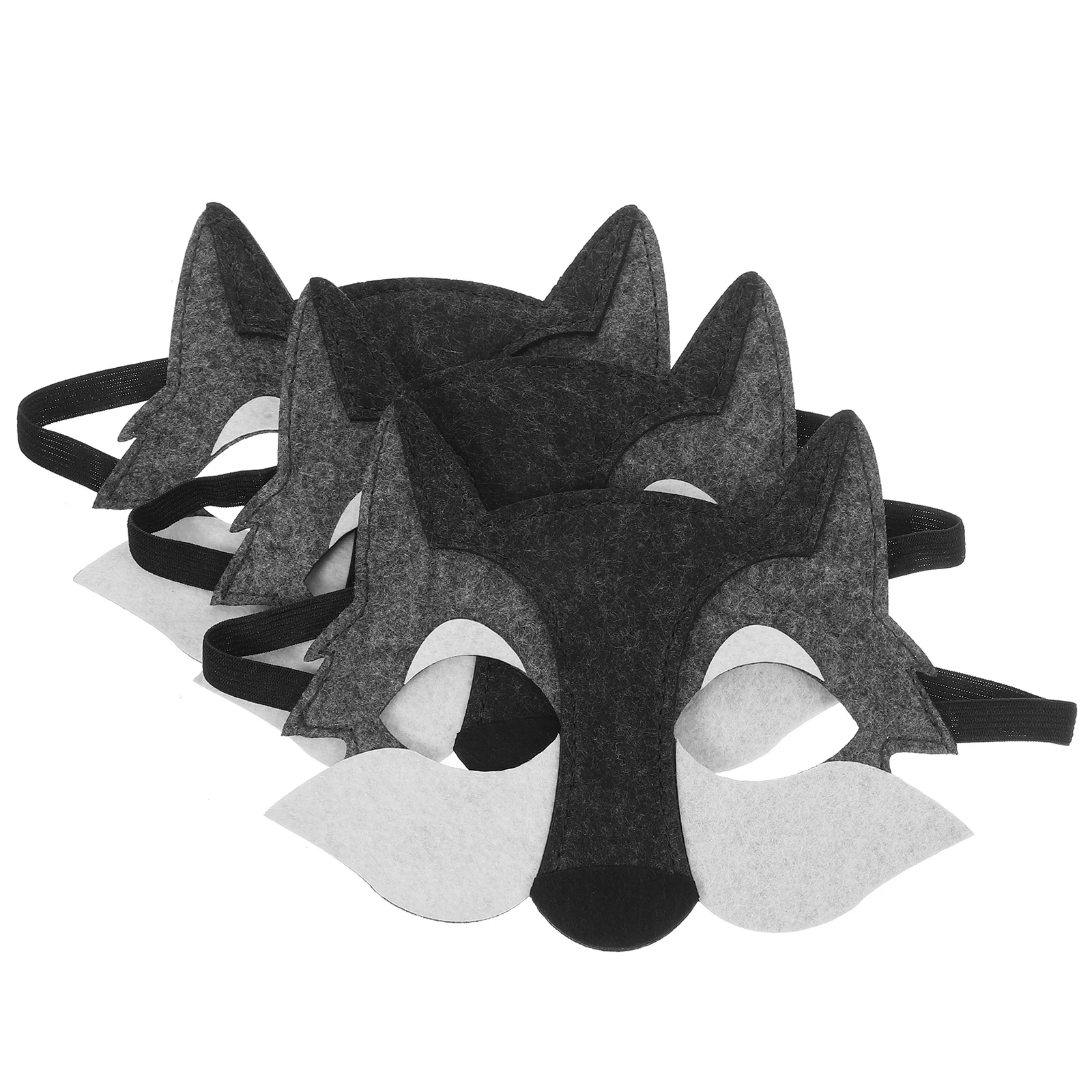 

3 PCS Half-face Masks Kids Cosplay Costume Birthday Party Supplies Child Masquerade