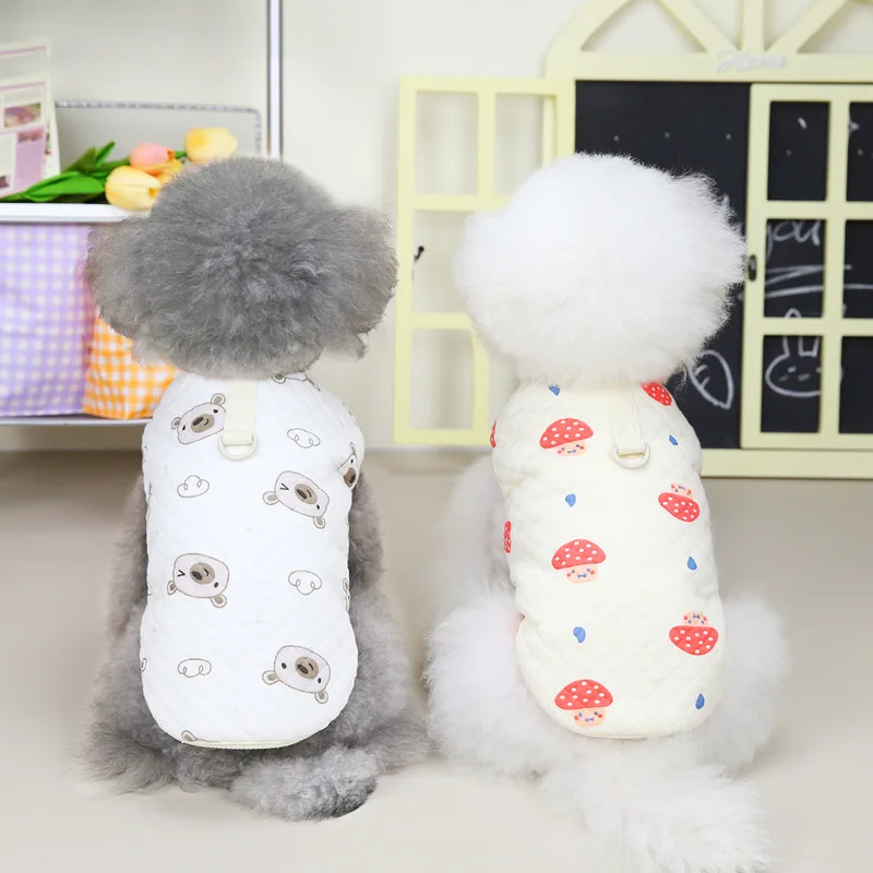 Pet Clothes Winter Autumn Warm Sweater Cat Wool Coat Puppy Cartoon Sweatshirt Small Dog Fashion Harness Suit Yorkshire Chihuahua