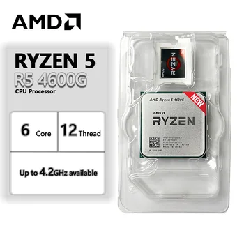 AMD Ryzen 5 4600G CPU Processor New R5 4600G 3.7 GHz 6-Core 12-Thread 100-000000147 65W Socket AM4 1