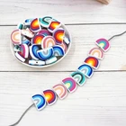 5 шт., силиконовые бусины для прорезывания зубов