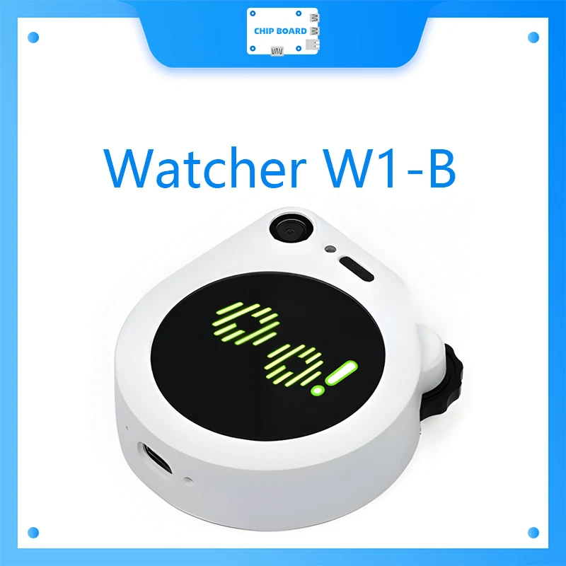SenseCAP Watcher W1-B Белый корпус — физический агент с искусственным интеллектом для