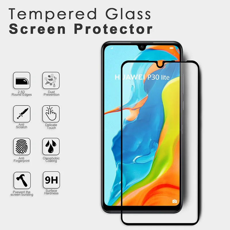 Закаленное стекло для Huawei P30 P20 40 P10 Lite Pro P Smart защитная пленка экрана Mate 10 20 30 lite pro 9 3