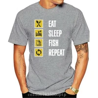 man clothing eat sleep fish repeat funny inspired fishing boys men tops tee t shirt top tee outdoor wear tops t shirt