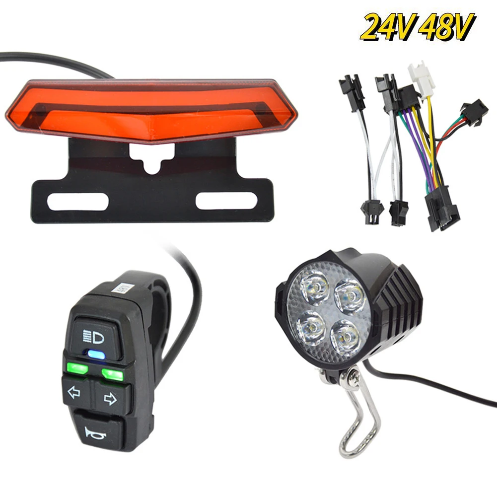 

Фонарь поворотный для электровелосипеда, 24-48 В