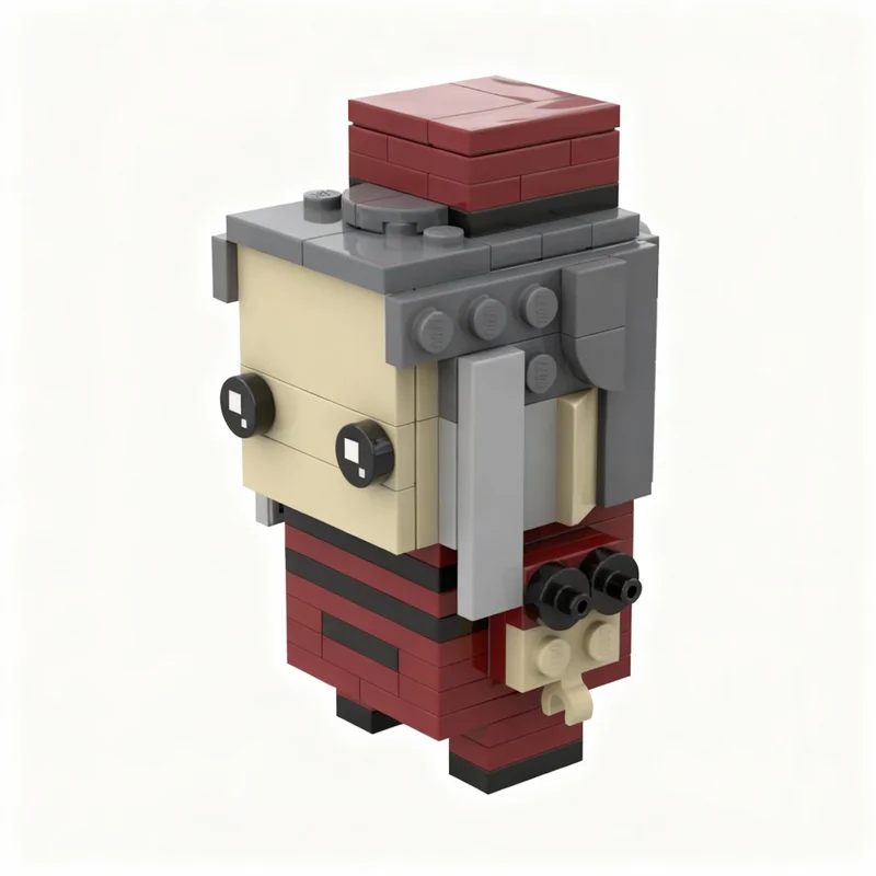 Фото Набор строительных блоков MOC Brickheadz Minty Julien Bam, 112 деталей, модель для сборки, рождественский подарок, идея для творчества, развивающая игрушка №2