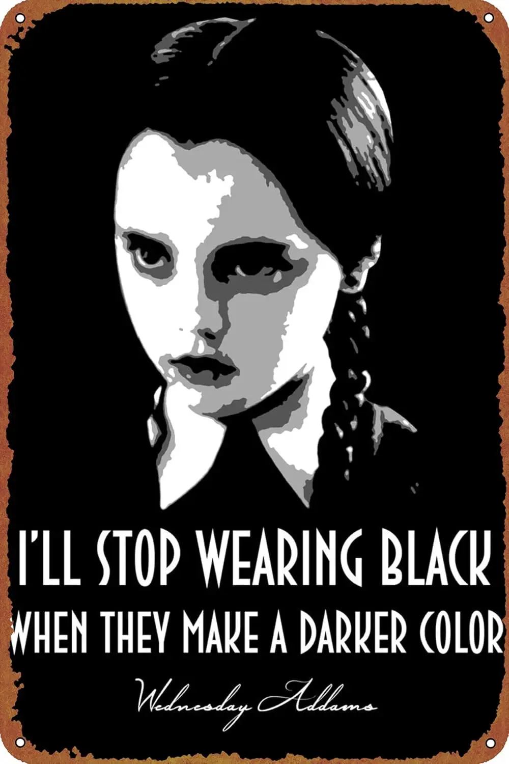 Плакаты Wednesdy ddms Tn Sgns Retro Metl Move Tns для Br Pub Home Cfes Wll Decor 8X12 nch (20X30 CM)