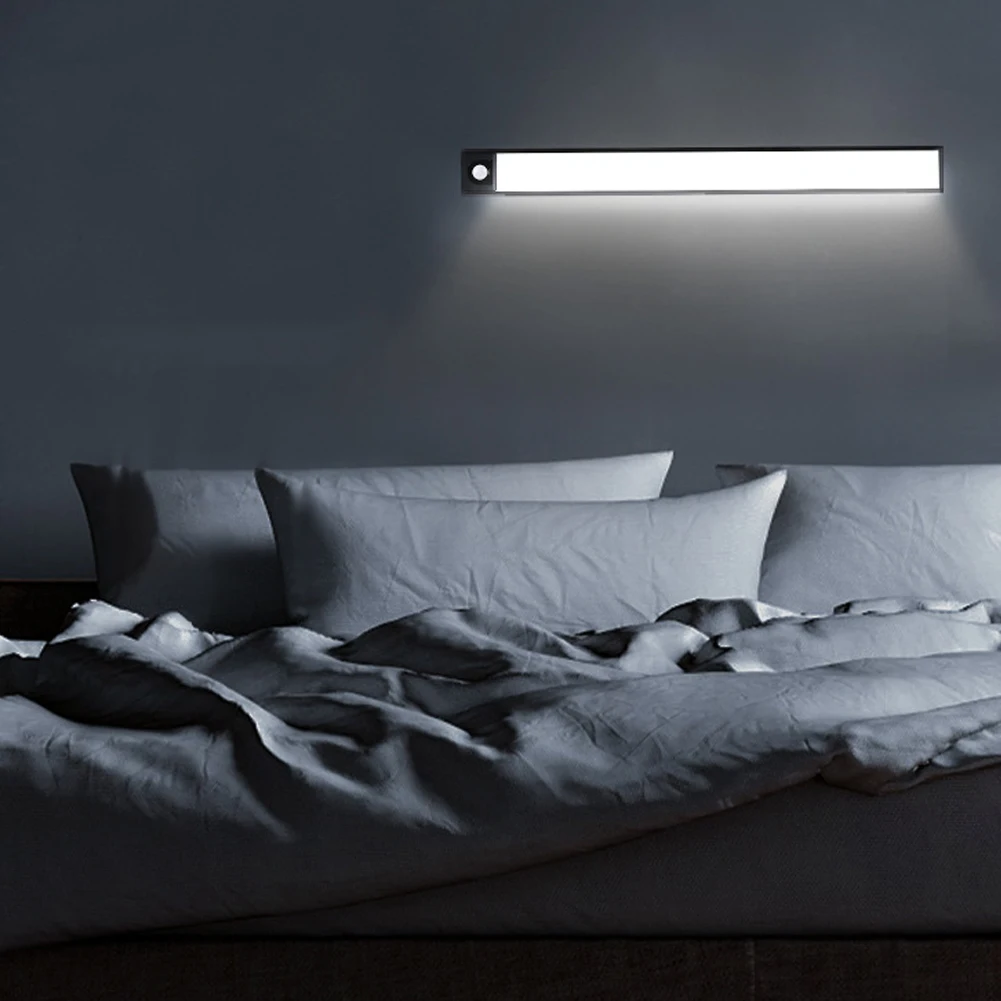

Ultra Thin Motion Sensor Night Light USB Rechargeable Wireless Lamp Bedroom Bedside Cabinet Wardrobe Night Lighting Sensor Light