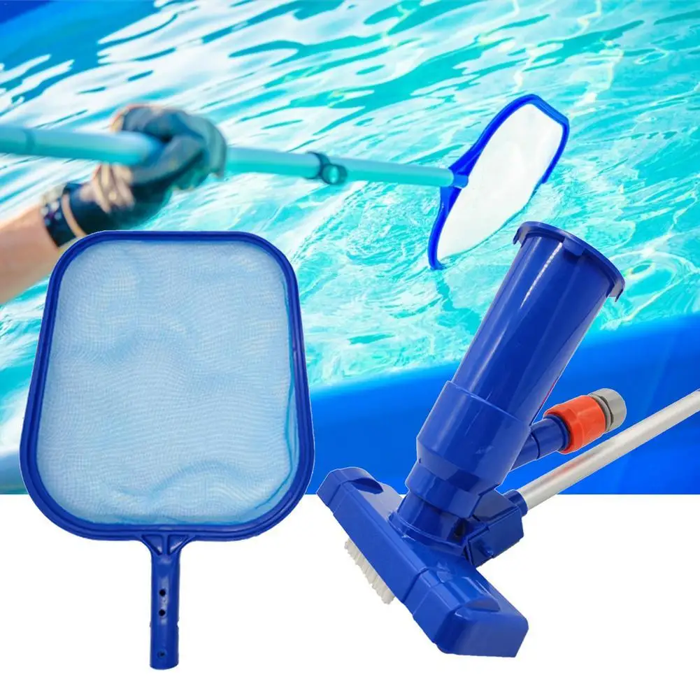 

Swimming Pool Cleaning Net Tool Kit Vacuum Cleaner Suction Head Mesh Bag Swim Pool Deep Water Leaf Net Pool Skimmer Leaf Catcher