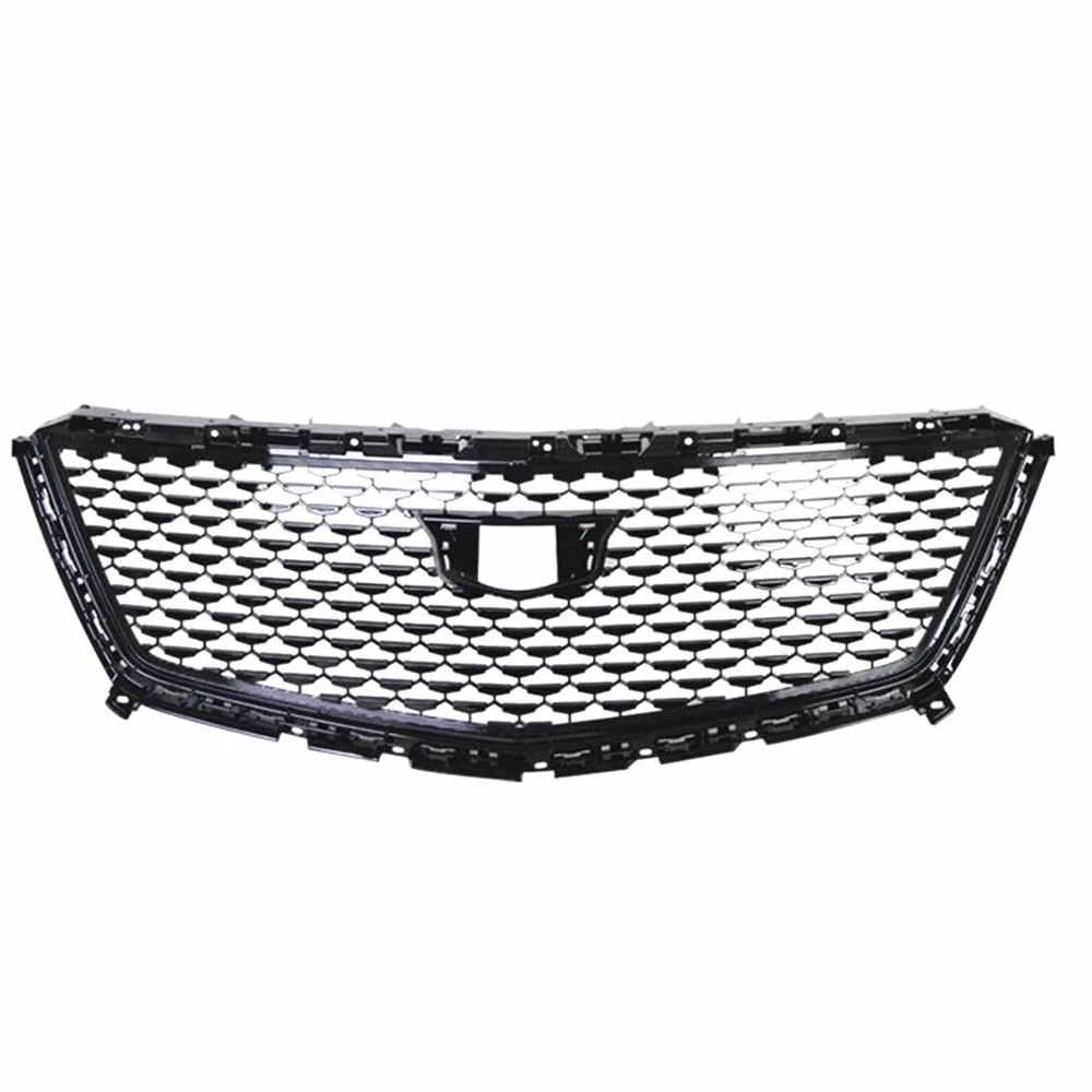 

Для Cadillac XT5 2016 2017 2018 2019 2020 2021 2022 2023 Передняя решетка Racing Grill Серебристый/Черный Автомобильный верхний бампер Капот Сетчатая решетка