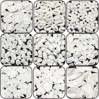 50pcs loose pendants for bracelets flower shell heart leaf to make earrings acrylic beads for jewelry making diy chains supplies