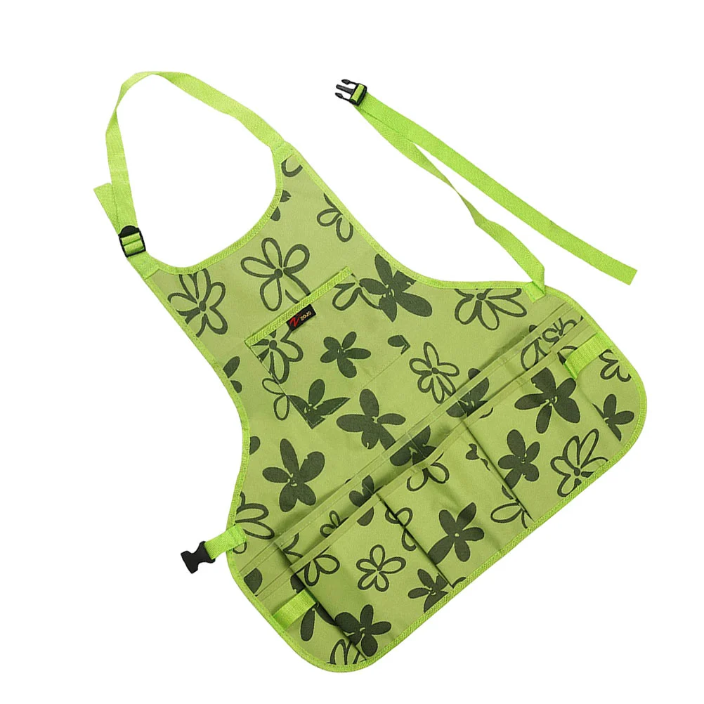 

1Pc Work Tool Apron Oxford Cloth Gardening Apron Working Protection Apron Kitchen Pocket Aprons Vegetable Gathering Apron