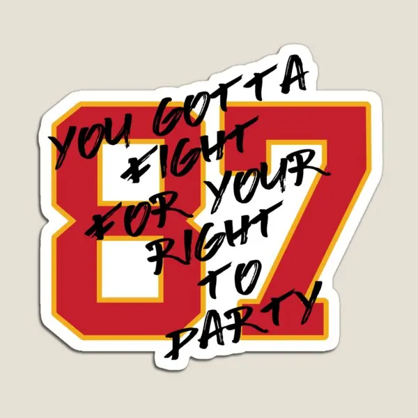 

Kelce Party Shirt Magnet Home Toy Magnetic for Fridge Organizer Cute Children Funny Holder Baby Decor Kids Refrigerator