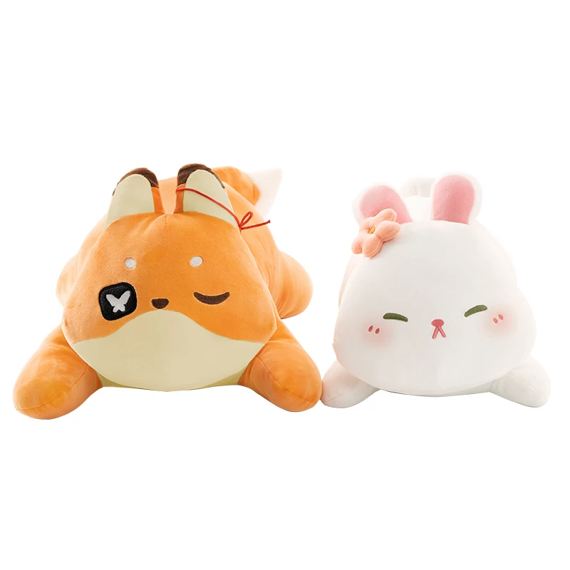 Аниме Тянь Гуань Ци Фу Хуа Ченг Си Лян Косплей Милый Плюшевый Куклы Лисы и Зайцы Подушка для Сна Назад Декоративная Кушетка Игрушки Подарок.