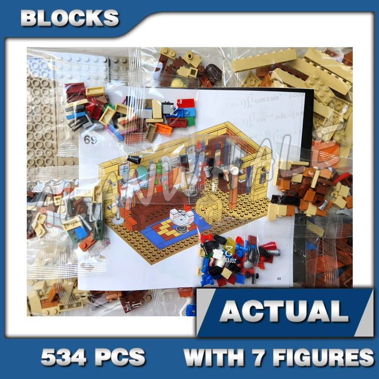 

534pcs Ideas The Big Bang Theory Popular Sitcom TV U.S. Drama Living Room 16024 Model Building Blocks Set Compatible With Bricks