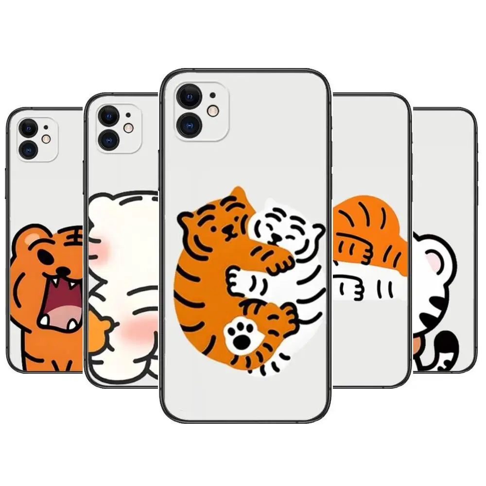 

Cartoon Tiger Cute Couple Phone Cases For iphone 13 Pro Max case 12 11 Pro Max 8 PLUS 7PLUS 6S XR X XS 6 mini se mobile cell