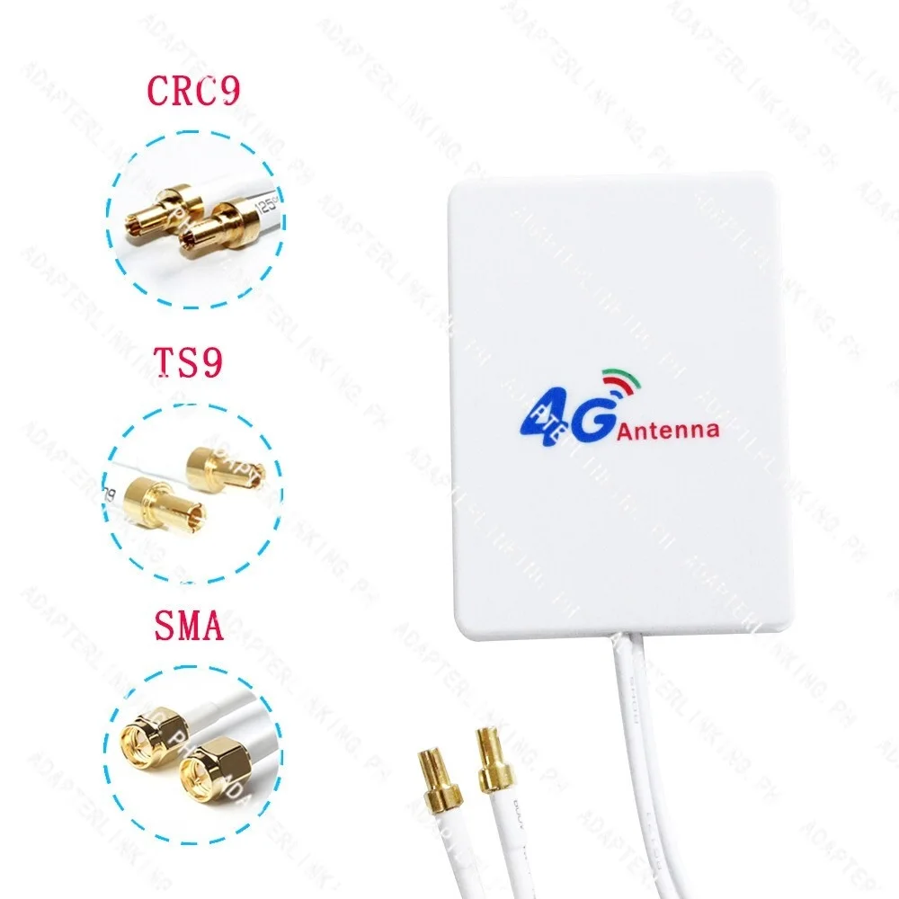 

3G 4G LTE Antenna External Antennas for Huawei ZTE 4G LTE Router Modem Aerial with TS9/ CRC9/ SMA Connector 2M cable
