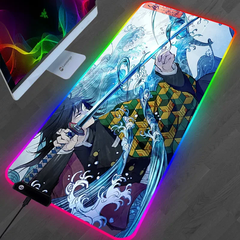 

Demon Slayer:Kimetsu no Yaiba Mouse Pad Teclado Gamer Computer Desk Mat Gaming Accessories Varmilo Anime Carpet LOL Mousepad