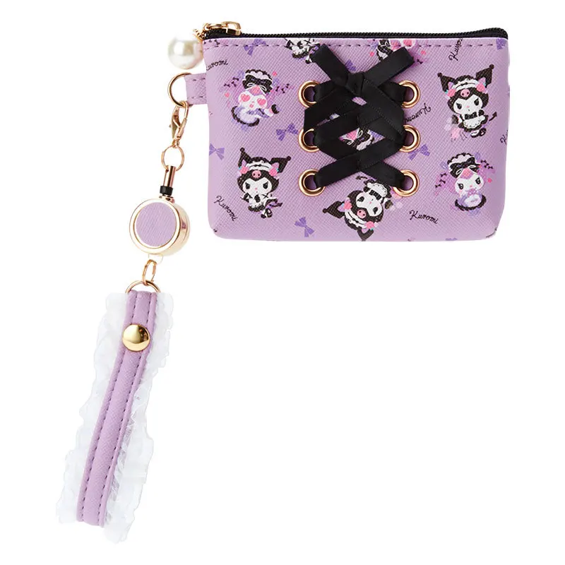 

Новинка, модный держатель для карт Sanrio Kawaii, симпатичная кукла Kuromi Cinnamoroll, мультяшный аниме детский держатель для ключей, автобусов