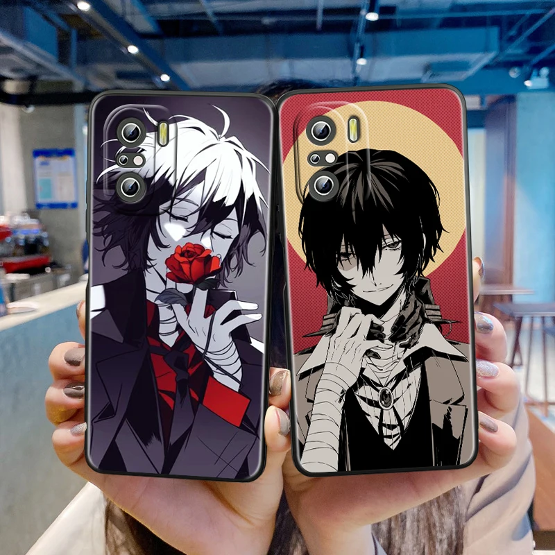 

Bungou Stray Dogs Dazai Osamu for Xiaomi Redmi 10 9 9A 9T 9C K40 K30 10X Go 5G Fundas Luxury Soft Black Phone Cover Coque Capa
